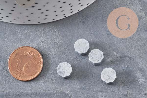 Granulés cire argent à cacheter, fourniture pour sceaux personnalisés pour sceaux et invitations de mariage DIY, x100 (G4175)