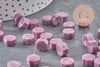 Granulés cire violet nacré à cacheter, fourniture pour sceaux personnalisés pour sceaux et invitations de mariage DIY, x100 (G3971)
