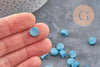 Granulés cire bleu moyen nacré à cacheter, fourniture pour création sceaux personnalisés pour sceaux et invitations de mariage, x100 (G6213)