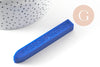 Batonnet de cire à cacheter bleue sans mèche, x1 (G3333)