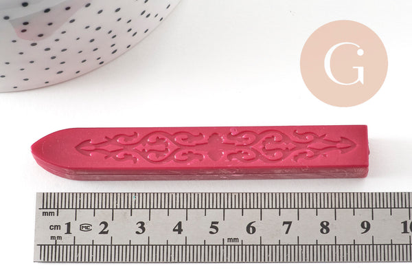 Batonnet de cire à cacheter rouge sans mèche, x1 (G3191)