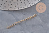 Chaine extension laiton brut 45mm, x5 (G11109)