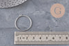 Pendentif rond torsadé laiton platine 27.5mm pour résine, x1 (G11135)