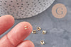 Protège-fil laiton doré 24K 5mm, x10 (G11145)