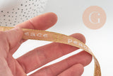 10mm embroidered ribbon, x1 meter (G11160) VALID