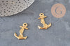 Pendentif ancre laiton brut 28mm, x1 (G10168)
