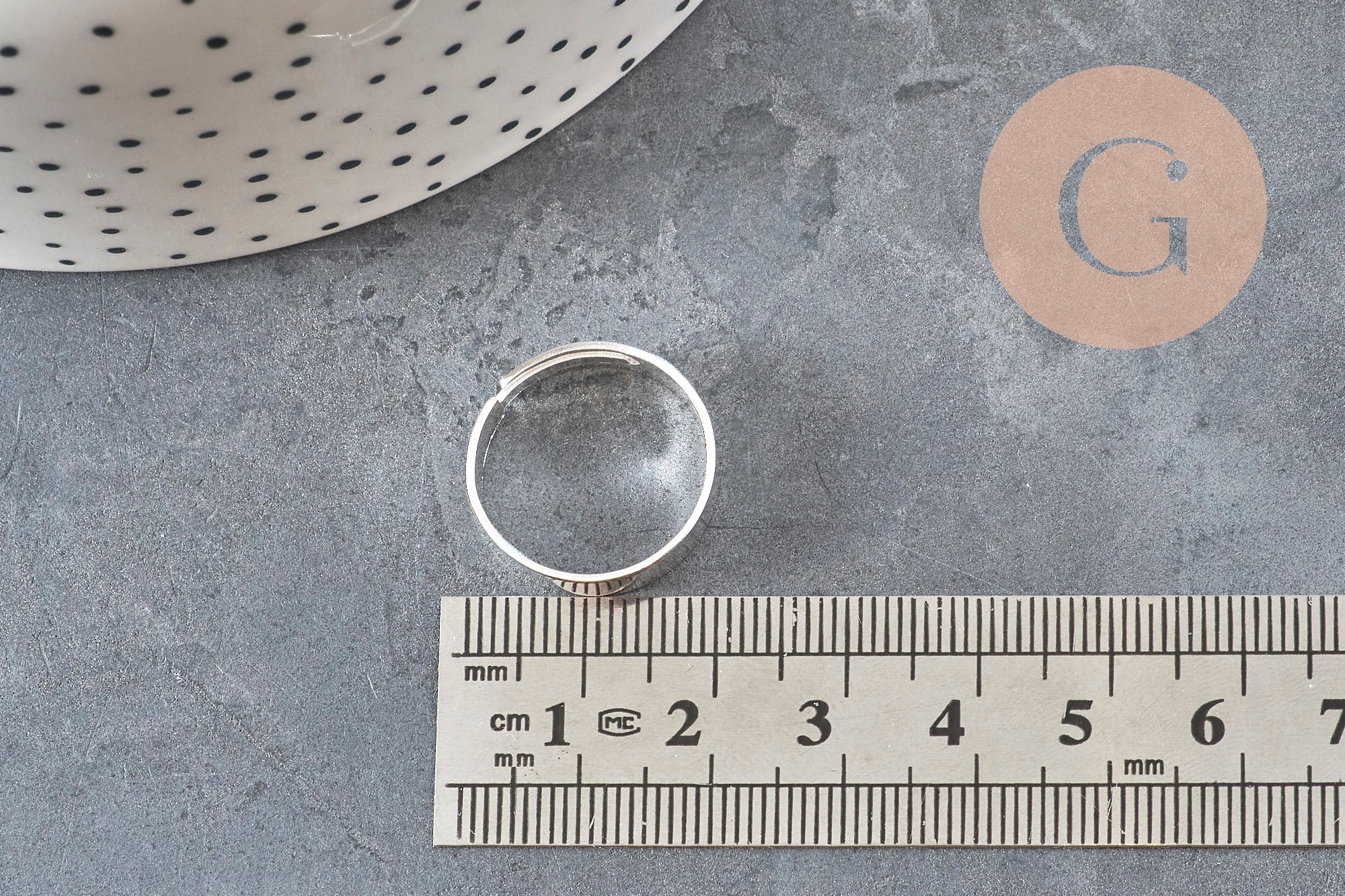 Bague réglable personnalisable acier 316 argenté inoxydable 18mmx5mm, x2 (G11182)