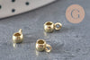 Bail bead for zamak pendant gold-plated 6.5x3mm, x10 VALID
