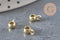 Bail bead for zamak pendant gold-plated 6.5x3mm, x10 VALID