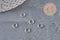 Anneaux fermés ronds acier 304 inoxydable platine 6mm/0.8mm, x5 (G11215)
