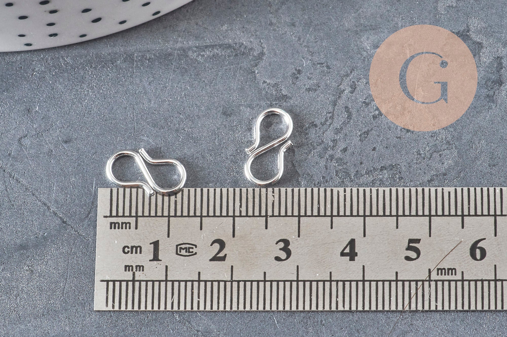 Clasps hook S 304 stainless steel silver 12mm, x1 VALID