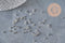 Perles à écraser laiton argenté 3x2mm, x2 Grammes (G11269)