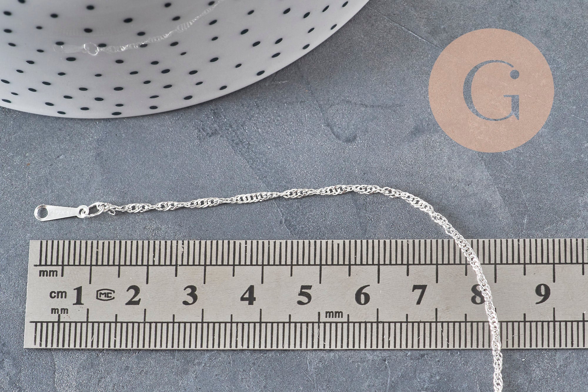 Collar cadena singapur acero inoxidable plateado 2mm/43cm, x1 VÁLIDO