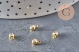 Rubber bail for golden brass pendant 6.5x3.5mm, x10 VALID