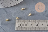 Rubber bail for golden brass pendant 6.5x3.5mm, x10 VALID