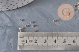 Perles à écraser laiton or rose 2x1.2mm, x1Gr (G11277)