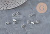 Large 5.5mm 304 Stainless Steel Silver-Plated Bail, x10