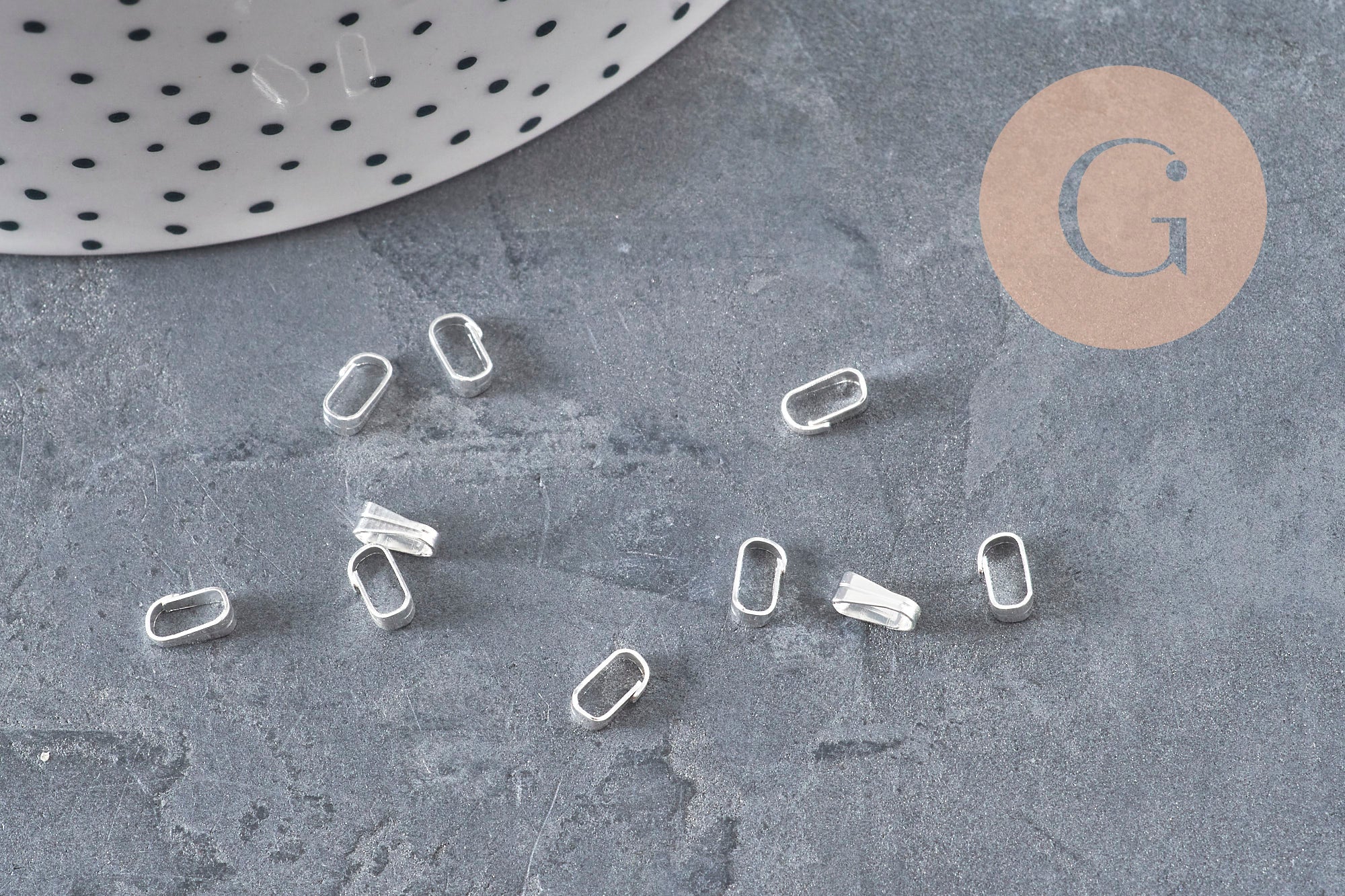Large 5.5mm 304 Stainless Steel Silver-Plated Bail, x10