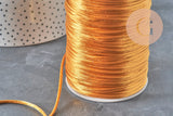 Light gold polyester rattail cord 2mm, x5 meters (G11222)