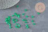 Cabochon marquise navette jade naturel vert 6x3mm, x1 (G11242)