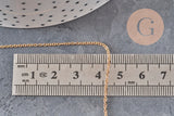 Chaine forçat laiton brut 1mm, x5 metres (G11225)