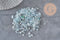 Aquamarine natural unpolished undrilled chip beads 2-12mm, x20g