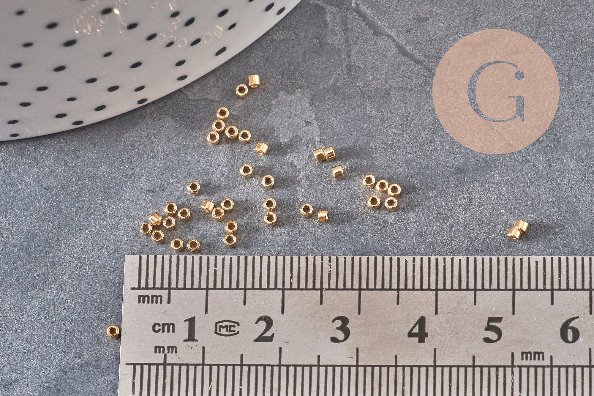 Perles Miyuki Delica 11/0 DB0034 - 24kt Gold Light Plated, x5gr(G11296)