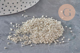Perles Miyuki Delica 11/0 DB0035 - Galvanized Silver Metallic, x8g(G11306)