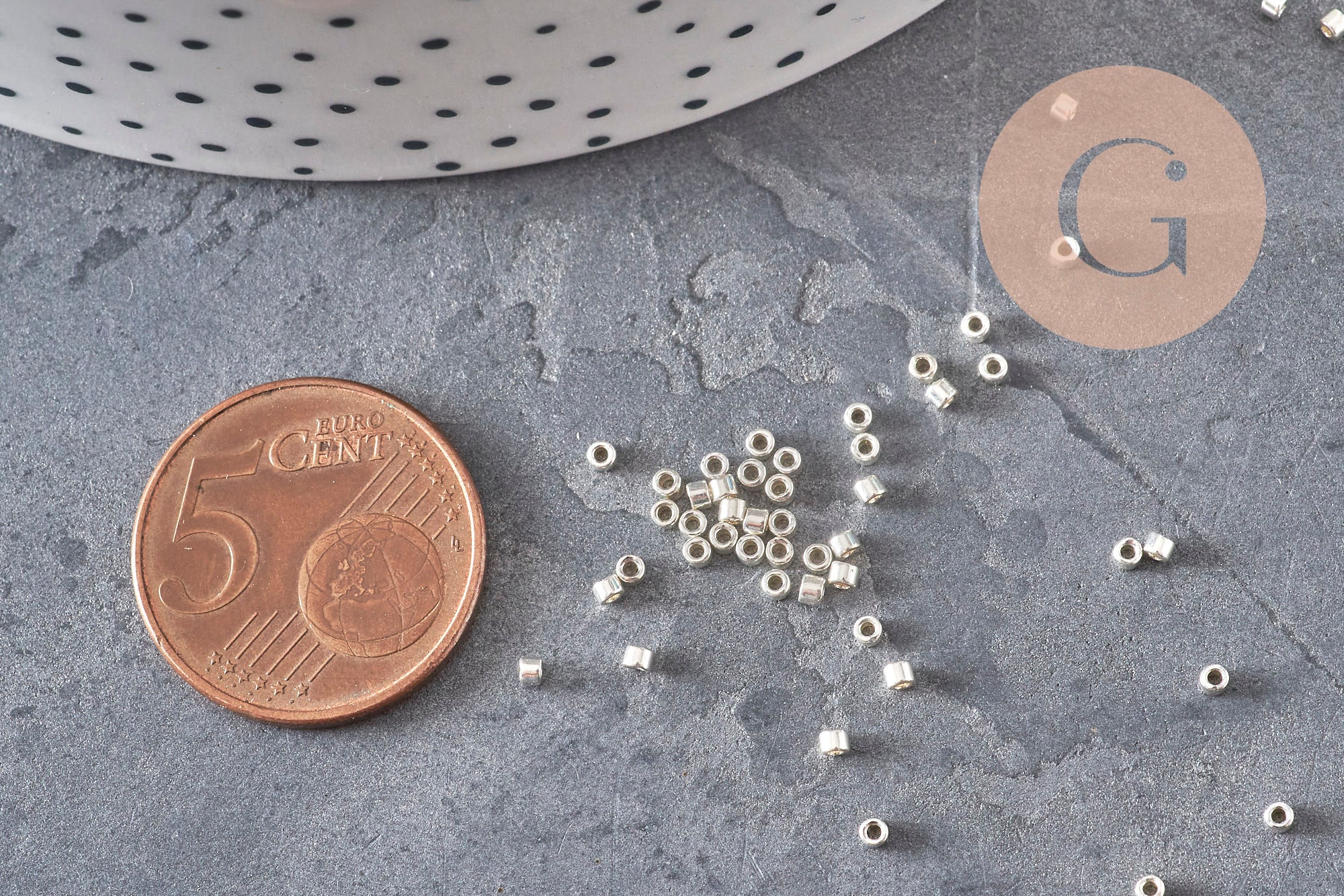 Perles Miyuki Delica 11/0 DB0035 - Galvanized Silver Metallic, x8g(G11306)