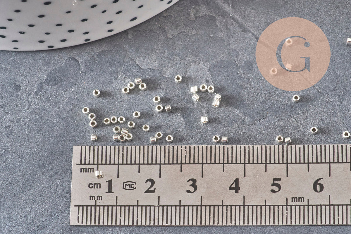 Perles Miyuki Delica 11/0 DB0035 - Galvanized Silver Metallic, x8g(G11306)