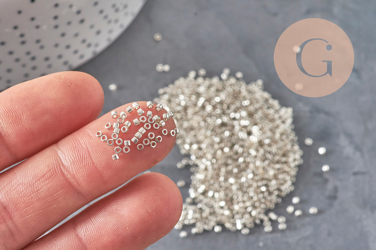 Perles Miyuki Delica 11/0 DB0035 - Galvanized Silver Metallic, x8g(G11306)