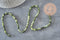 Perle jade vert olive ronde naturelle 4mm, x1 fil de 38cm (G11340)