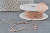 Chaine forçat acier 304 inoxydable IP or rose 1.5mm, x1 mètre (G11398)-Chaînes-Gingerlily Perles