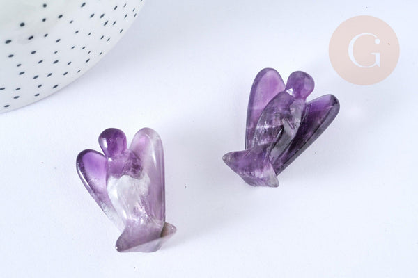 Anges décoratifs en Améthyste naturelle, x1 (G7181)