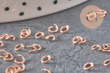 Anneaux de jonction acier 304 inoxydable or rose 3.5x0.6mm, x50 (G11350)-Anneaux-Gingerlily Perles