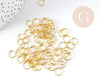 Anneaux de jonction ouverts fer doré sans nickel 7x0.7mm, x5g (G9001)