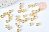 Anneaux doubles ouverts ronds laiton fer 5mm, x1gr (G8038)