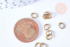 Anneaux ouverts ovales ouvert laiton brut 7x5mm, x1 gr (G6558)