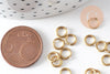 Anneaux rond ronds ouvert laiton brut 6mm, x100 (G0617)