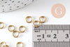 Anneaux rond ronds ouvert laiton brut 6mm, x100 (G0617)