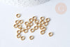 Anneaux ronds acier 304 inoxydable doré IP 5mm, x50 (G7709)