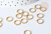 Anneaux ronds acier 304 inoxydable doré IP 9x1mm, x50 (G7708)