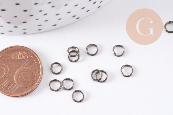Anneaux ronds métalgun anneaux ouverts 5mm, x20 (G1417)