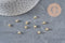 Attache bélière cahoutchouc pour pendentif laiton doré 6.5x3.5mm, x10 (G11231)