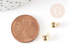 Attache bélière pour pendentif laiton doré 7mm, x5 (G9230)