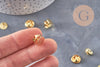 Attache et support pour pin's laiton doré 11mm, x5 (G10963) VALIDE GOOD