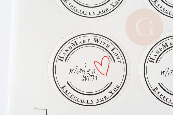 Autocollants Fait Maison x24 autocollants (G3226)