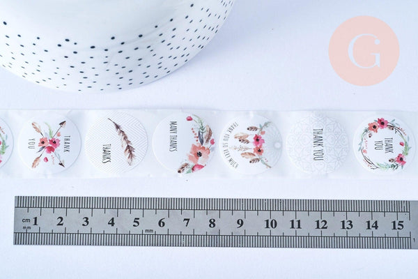 Autocollants merci, x500 (G8423)