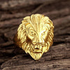 Bague acier or large lion homme 8.1mm, x1 (G6862)