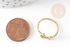 Bague ancre laiton brut 16mm, x2 (G1908)